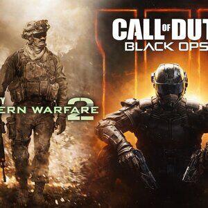 LOT Call Of Duty Modern War 2 & Call Of Duty Black Ops 3 Xbox 360 video game
